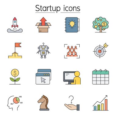 Başlangıç simgesi renk çizgisi biçiminde ayarlandı