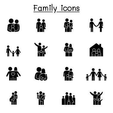 Aile simgesi kabartma biçiminde ayarlandı