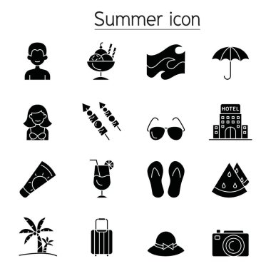 Yaz simgesi kabartma biçiminde ayarlandı