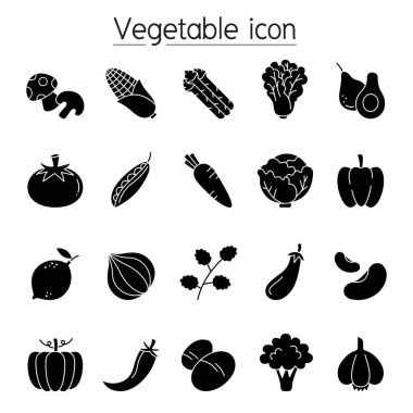 Sebze simgesi kabartma biçiminde ayarlandı