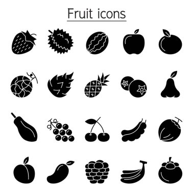 Kabartma biçiminde meyve simgesi ayarlandı