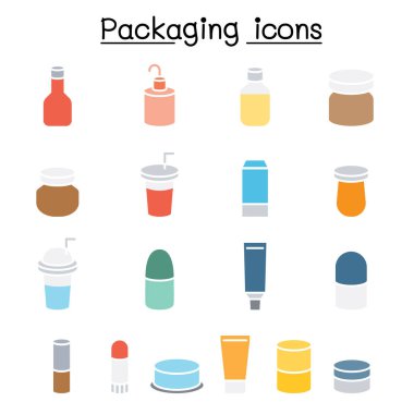 Düz renk biçiminde paketleme simgesi ayarlandı