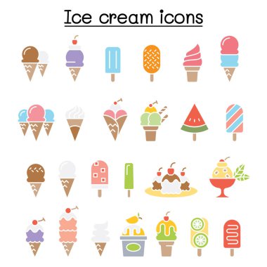 Dondurma simgesi düz renk olarak ayarlandı