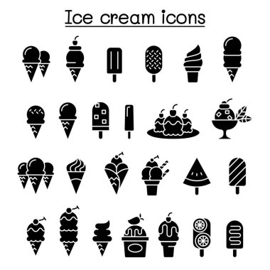 Dondurma simgesi kabartma biçiminde ayarlandı