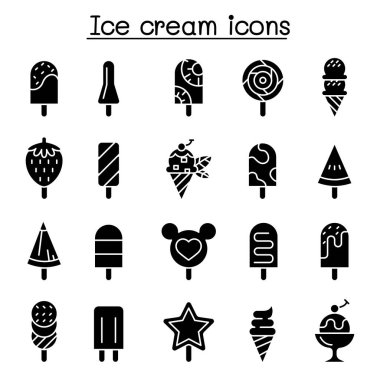 Dondurma simgesi kabartma biçiminde ayarlandı