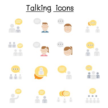 Konuşma, konuşma, tartışma, düz renk biçiminde pencere simgesi