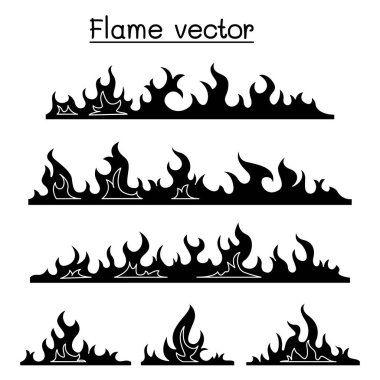 Ateş ve Alev simgesi kabartma biçiminde ayarlandı