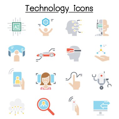 Yeni Teknoloji simgesi düz renk biçiminde ayarlandı