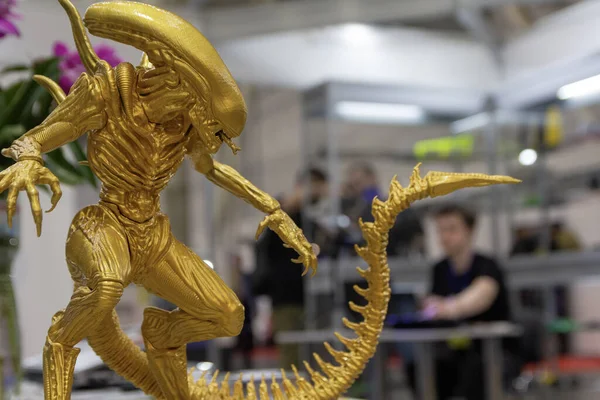 3D baskı atölyesine yakın ürün örnekleri. Teknoloji ve endüstri