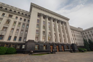 Ukrayna Cumhurbaşkanının Kyiv 'deki ofis binası. Ukrayna