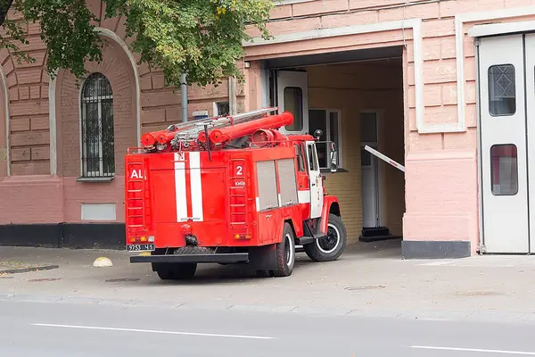 stock image Kyiv, Ukraine - September 09, 2018: Fire truck on a city street