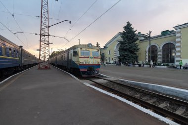 Konstantinovka, Ukrayna - 31 Mayıs 2017: Konstantinovka Donetsk bölgesinin demiryolu istasyonu