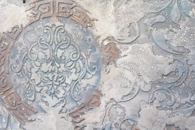 Dekoratif Venedik alçısının güzel dokusu. Arkaplan