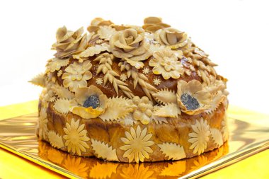 Geleneksel Ukrayna düğün pastası. Ukrayna düğün gelenekleri.