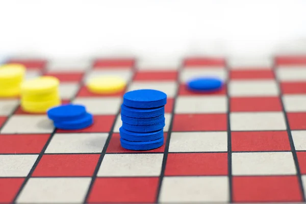 stock image checkers game It is a group strategy board game for two players. Checkers evolved from Alquerque