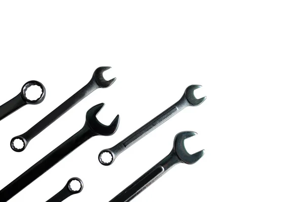 Wrench White Background Clipping Path — Stock Photo, Image
