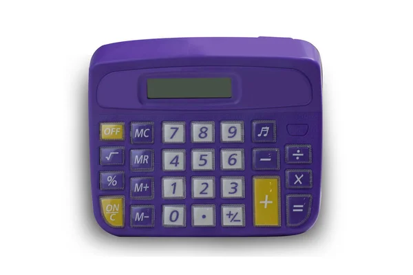 Calculator White Background Clipping Path — Stock Photo, Image