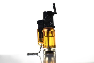 das Feuerzeug,lighter on a white background,with clipping path