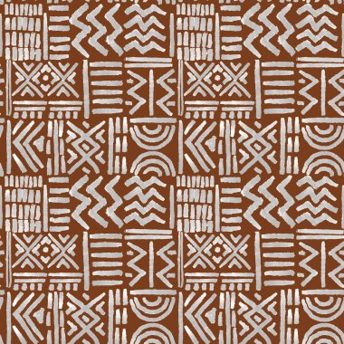 Güzel, pürüzsüz desenli, Afrika el yapımı geleneksel süs..