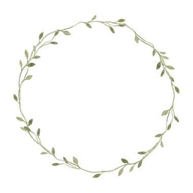 Beautiful floral frame with watercolor wild herbs and flowers. Stock illustration.