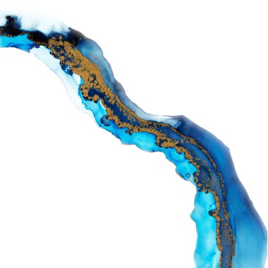 Alkol mürekkebi tekniğinde doğal lüks, akışkan sanat eserleri olan güzel bir sermaye çizimi. Şefkatli ve rüya gibi duvar kağıtları. Renklerin karışımı şeffaf dalgalar ve altın girdaplar oluşturuyor..