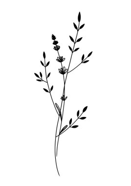 Yapraklı suluboya dallı güzel klip sanat eserleri çizimi.