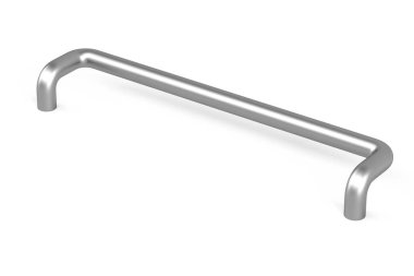 Metal industrial pipe isolated on white background - 3d render