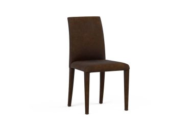 Brown dining chair isolated on a white background - 3d render