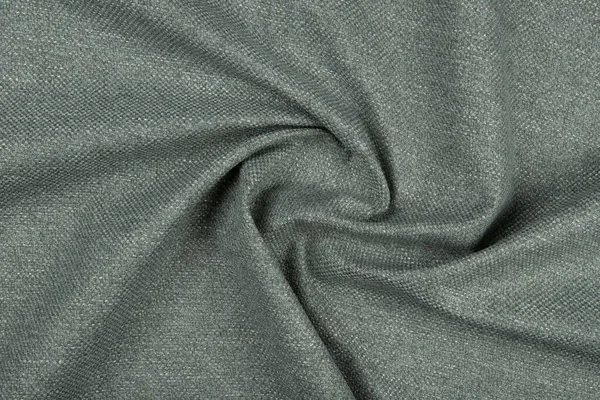 Green Fabric Texture Top View Close Piece Crushed Twisted Green — Stock Photo, Image