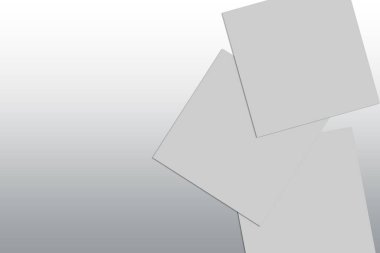 Background with copy space, with leaves placed on the right side. In gray