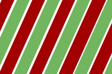 Noel renkleriyle çapraz çizgiler. Yeşil ve kırmızı.