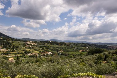 Tuscany 'deki Mugello' nun güzel manzarası