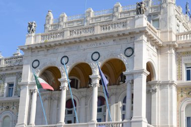 Gündüzleri Trieste 'deki Piazza Unit Italia' nın detayları