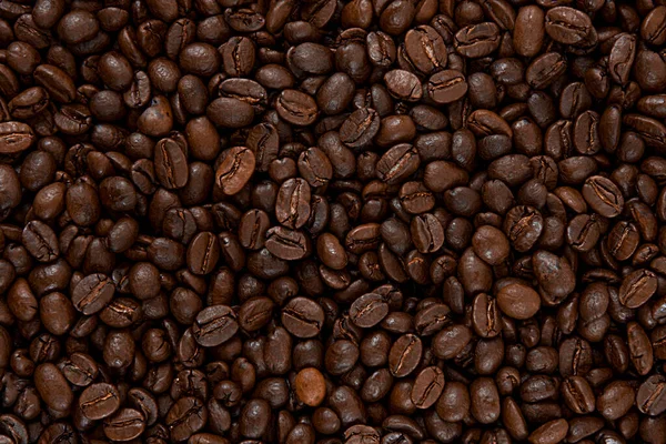 Geröstete Kaffeebohnen Textur Der Kaffeebohnen Kaffeehintergrund Kann Als Tapete Verwendet — Stockfoto