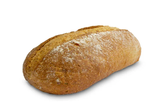 Свежеиспеченный Хлеб Изолирован Белом Фоне Свежая Выпечка — стоковое фото