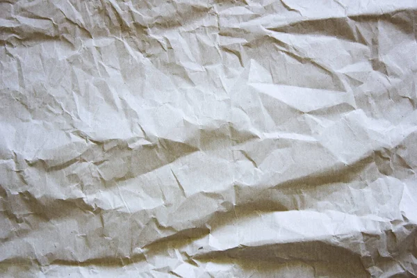 Texture Crumpled Paper Light Textured Background — Stock Photo, Image