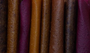 Farklı meyvelerden Pastila, yaklaş..