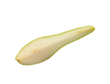 Armut parlak beyaz bir arka plana karşı duruyor, doğal şeklini vurguluyor..