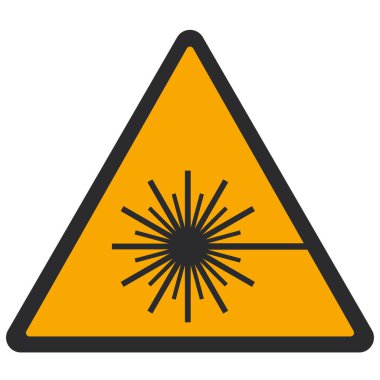 UYARI PICTOGRAM, lazer ışını ISO 7010-W004