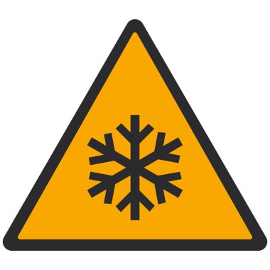 WARNING PICTOGRAM, RISK OF LOW TEMPERATURE ISO 7010 - W010