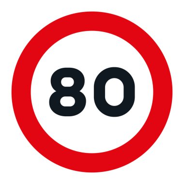 RESTRİKsiyon İşaretleri, R-301 - Maksimum Hız 80