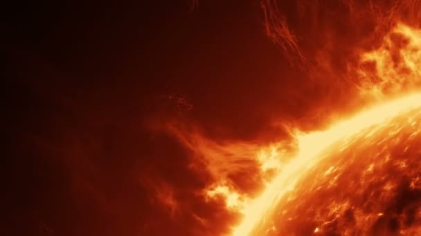 有太阳系的太阳 — 图库视频影像