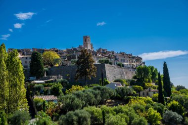 Fransız Rivierası 'ndaki Saint Paul de Vence köyü.