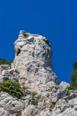 Fransa 'daki Bouches du Rhne' de Akdeniz kıyısında Cassis..