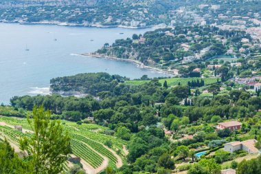 Fransa 'daki Bouches du Rhne' de Akdeniz kıyısında Cassis..
