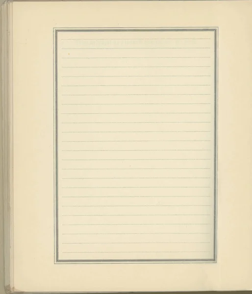 Página Vacía Con Líneas Libro Cien Años Parte Registro Familiar — Foto de Stock