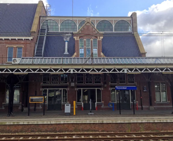 Roosendaal Países Bajos Feb 2015 Estación Tren Roosendaal Vista Desde — Foto de Stock