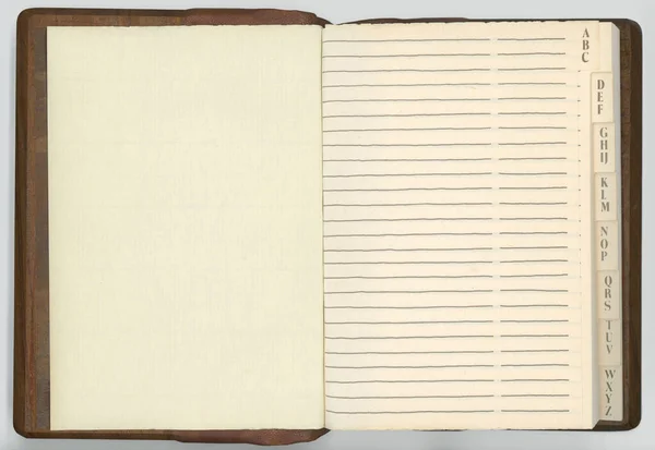 Vintage Paper Address Book Notebook Paper Handmade — Stock Photo, Image