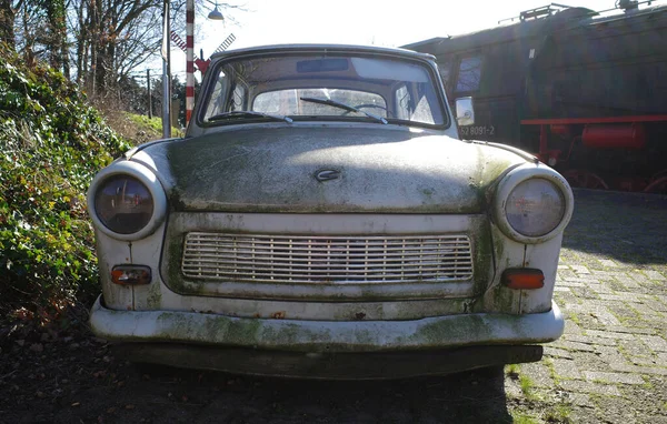 stock image Lieren, Netherlands Feb 28 2023 An old Trabant 601. This car was build in the DDR from 1964 to 1990.