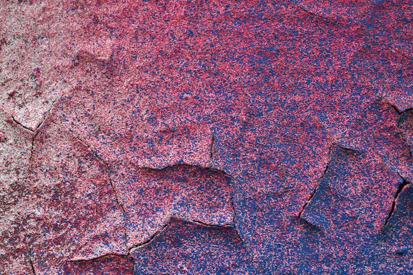 Rissige Farbe Rosa Hintergrund Mit Blauen Flecken — Stockfoto